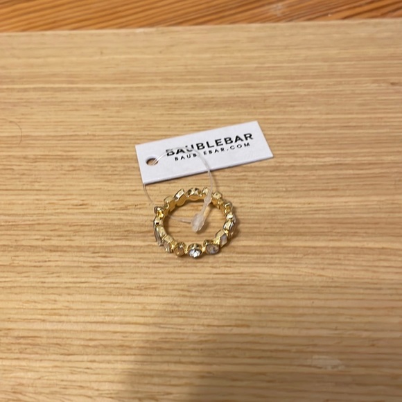 Baublebar Gold Tone/Crystal Mixed Shape Band Ring - Picture 2 of 3